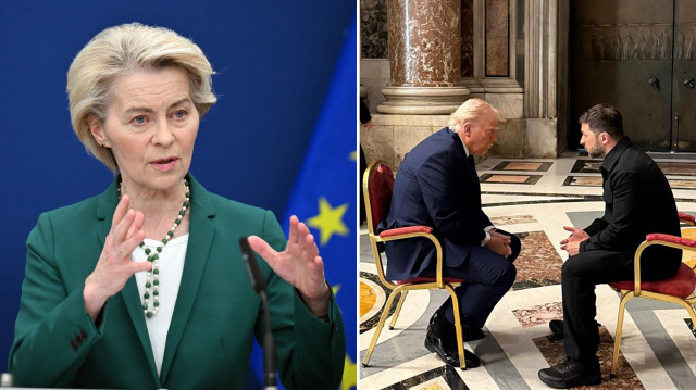 Von der Leyen, Zelenski'ye Trump ile görüşmesinin ardından "tam destek" mesajını yineledi.