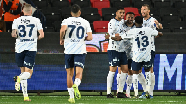 Fenerbahçe'nin gol sevinci.
