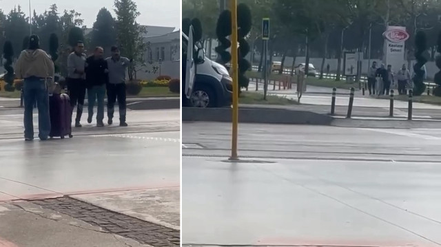Kaçan şüpheli, güvenlik görevlileri tarafından yakalandı.