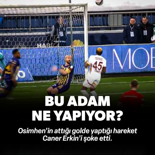Eyüpspor-Galatasaray maçına damga vuran an: Osimhen Caner Erkin'i hareketsiz bıraktı!