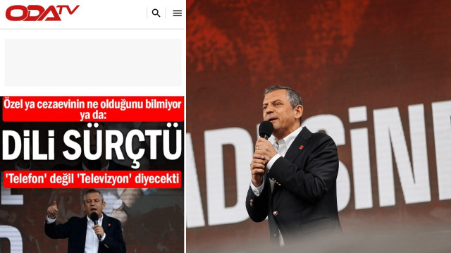 CHP lideri Özgür Özel'in dil sürçmesi Odatv'yi panikletti.