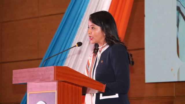 La Ministre malgache des Affaires étrangères, Rasata Rafaravavitafika.