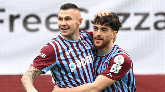 Zubkov ve Malheiro'nun Alanyaspor maçındaki gol sevinci