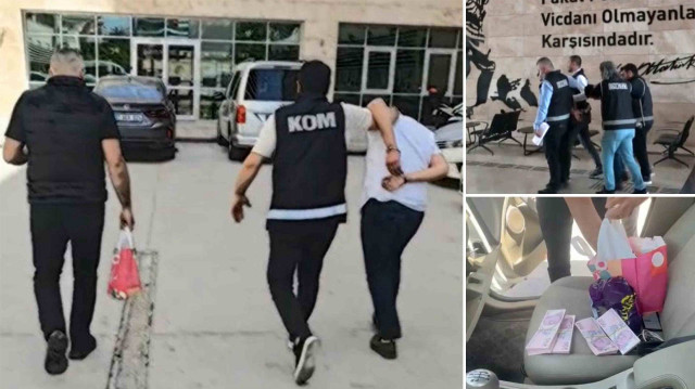 Ekipler, Kepez ilçesinde buluşulan konumda H.Ş. ve V.C.Y.'yi, üzerlerinde 100 bin lira ile birlikte yakaladı