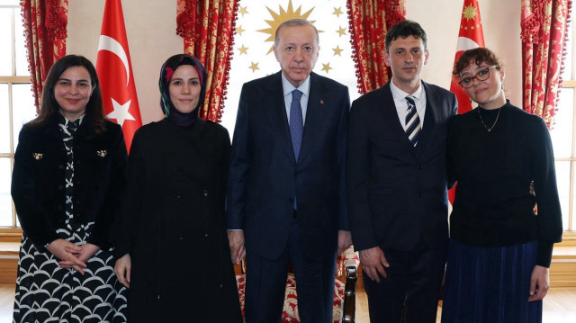Cumhurbaşkanı Erdoğan, Minguzzi ailesini kabul etti.