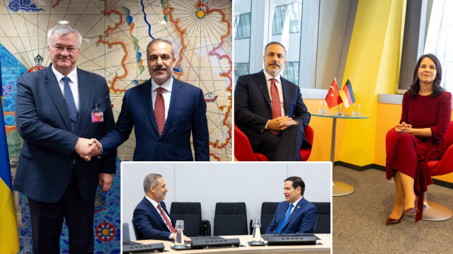 Dışişleri Bakanı Fidan, Alman, Ukraynalı ve ABD'li mevkidaşlarıyla bir araya geldi.