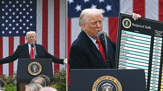 ABD Başkanı Trump, karşılıklı tarifeleri açıkladı.