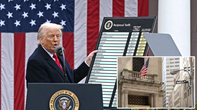 Trump'ın açıkladığı tarifeler, New York borsasında yaklaşık 3 trilyon dolarlık kayba neden oldu.