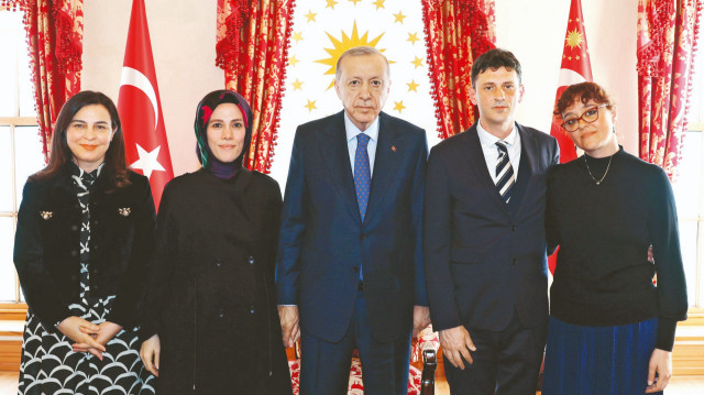 Cumhurbaşkanı Recep Tayyip Erdoğan, Minguzzi ailesini kabul etti.