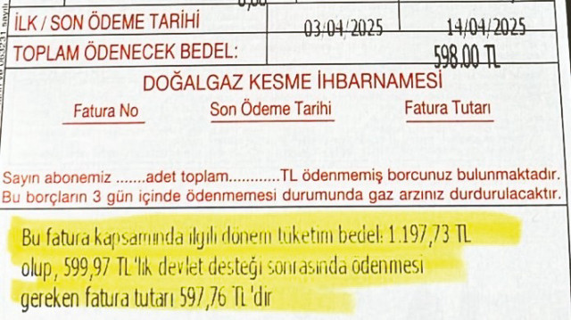 Ticarethane, sanayi ve elektrik üretimi yapan aboneler için geçerli olmayacak.