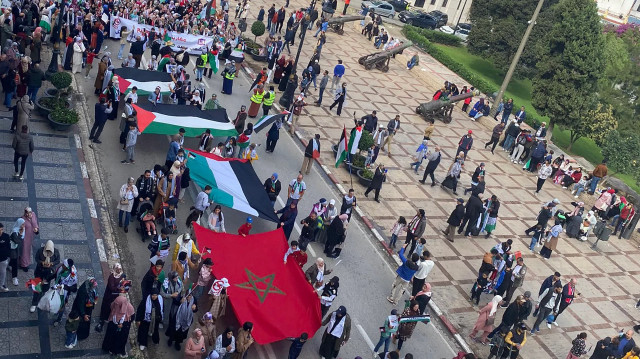 100 مظاهرة بالمغرب تنديدا بالإبادة الإسرائيلية المستمرة على غزة