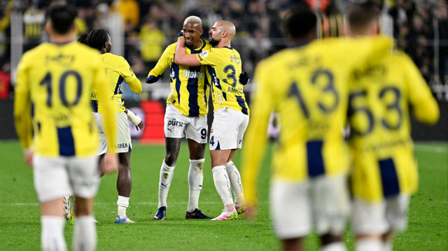 Fenerbahçe'nin gol sevinci.