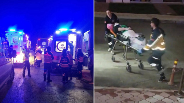 Yaralılar, ambulanslarla Hitit Üniversitesi Eğitim ve Araştırma Hastanesi ile özel hastanelere kaldırılarak tedavi altına alındı.