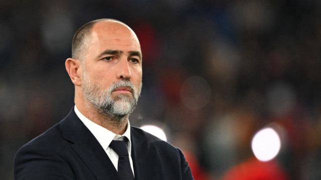 L'entraîneur croate de la Juventus, Igor Tudor, lors du match de Serie A italienne opposant l'AS Roma à la Juventus au stade Olympique de Rome, le 6 avril 2025.