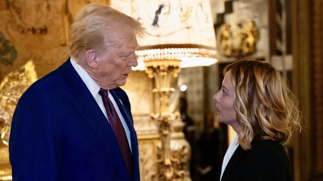 Премьер-министр Италии Джорджа Мелони и президент США Дональд Трамп.