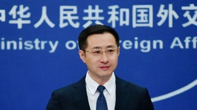 Le porte-parole du ministère chinois des Affaires étrangères, Lin Jyan.