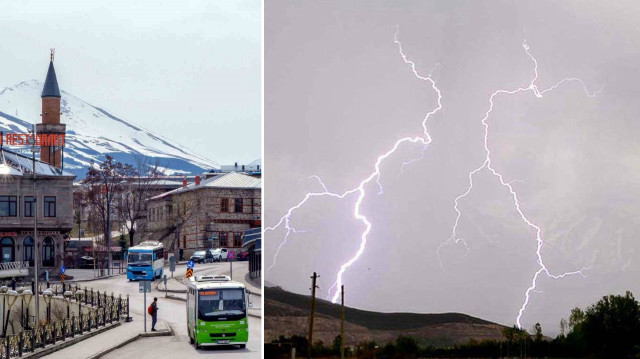 Erzurum, Ardahan ve Bayburt çevrelerinin, akşam saatlerinden itibaren ise Erzincan çevresinin aralıklı ve yerel olmak üzere sağanak ve gök gürültülü sağanak yağışlı geçeceği tahmin ediliyor.