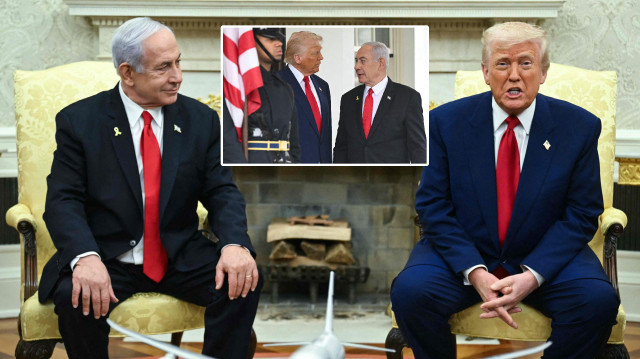 Netanyahu ve Trump Beyaz Saray'da görüştü.