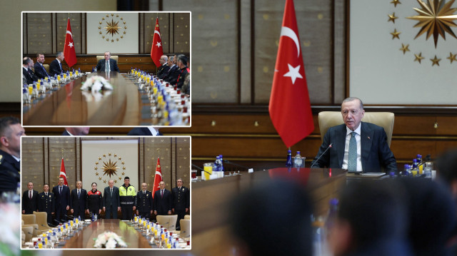 Cumhurbaşkanı Erdoğan Türk Polis Teşkilatı heyetini kabul etti.
