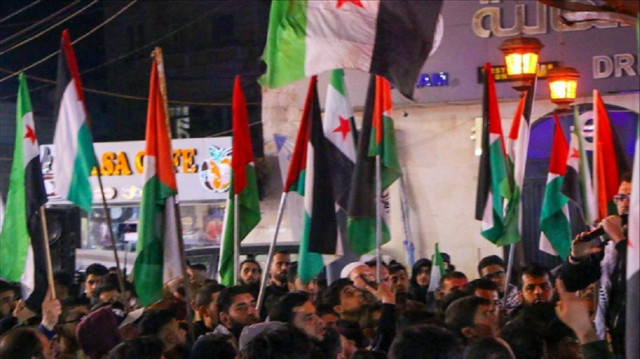 "هدفنا واحد وقضيتا مشتركة".. وقفة تضامنية مع غزة بإدلب السورية