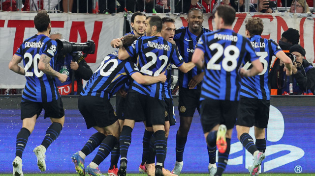 Inter'in gol sevinci.