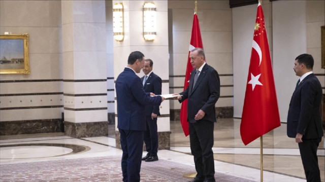 الرئيس أردوغان يتسلم أوراق اعتماد 5 سفراء في تركيا