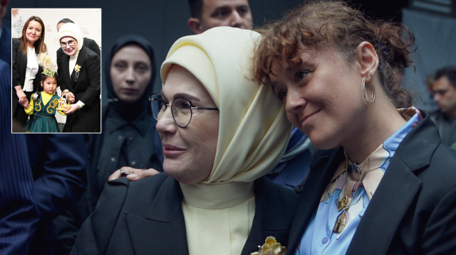 Emine Erdoğan, Yasemin Akıncılar Minguzzi ile bir araya geldi.