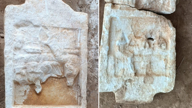 Üzerindeki motif ve figürlerin bulunduğu taşları inceleyen müze görevlileri, buluntuların Roma dönemine ait 2 bin yıllık mezar taşları olduğunu değerlendirdi.