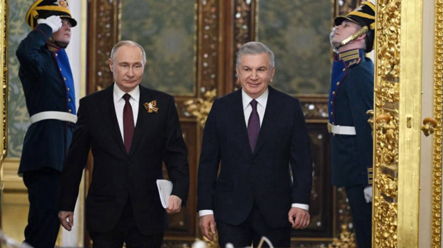 Президент Узбекистана Шавкат Мирзиёев и президент РФ Владимир Путин.