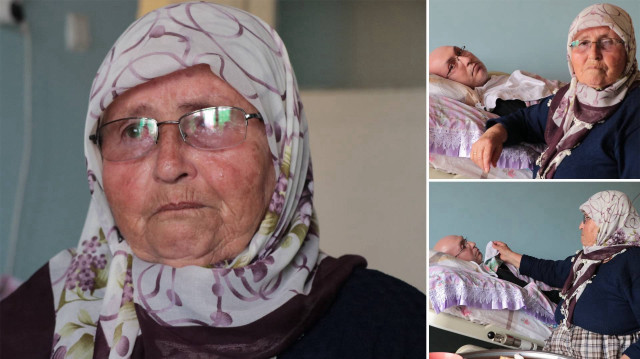 Engelli oğluna ömrünü adadı: Tümör yüzünden yürüyemeyen evladının eli ayağı oldu