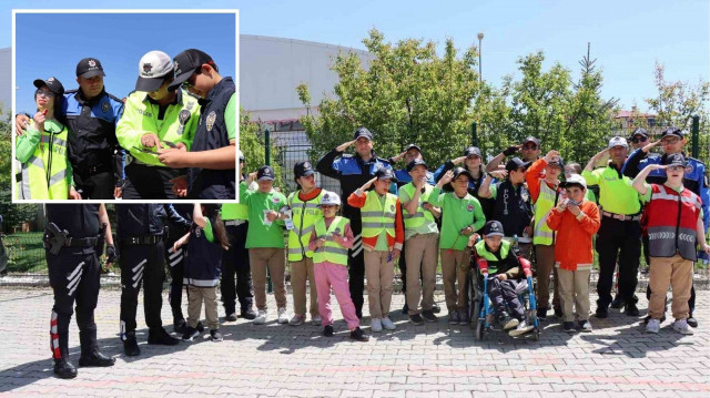 Özel çocukların "Polis" olma hayali gerçek oldu