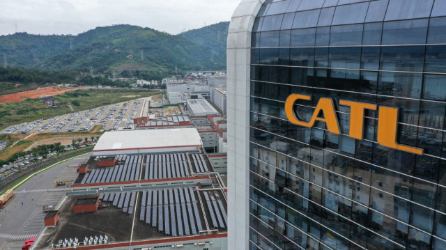 Le siège du fabricant chinois de batteries pour véhicules électriques CATL (Contemporary Amperex Technology Co., Limited) à Ningde, dans la province du Fujian, au sud-est de la Chine.