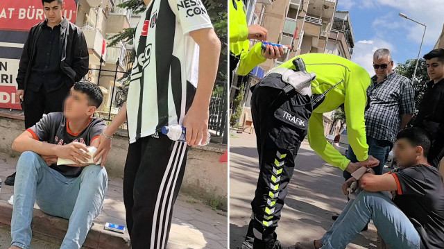 Muhammed B. ambulansla İnegöl Devlet Hastanesi'ne kaldırıldı.