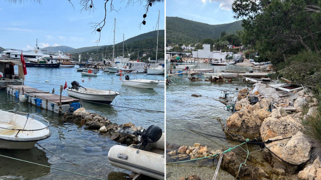 Koy yüzme alanı şamandıralarıyla donatıldı.