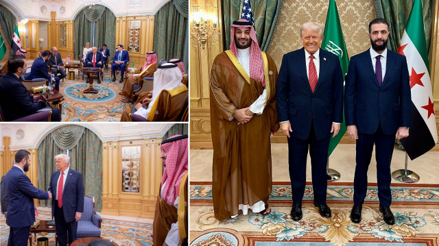 Ahmed Şara Riyad'da Trump ve Selman ile görüştü.