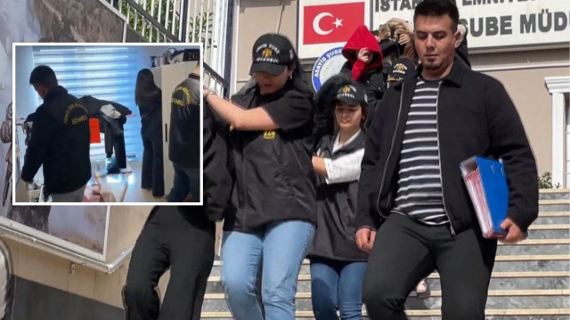 İstanbul merkezli 3 ilde düzenlenen operasyonda, kadınları bin dolar karşılığında gönderdikleri iddia edilen şebeke üyesi 8 kişi polis tarafından yakalandı.