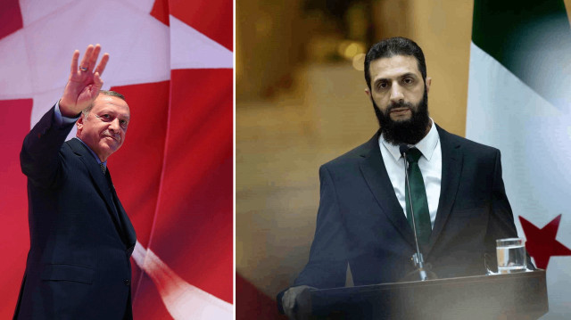 Suriye Cumhurbaşkanı Ahmed Şara, Cumhurbaşkanı Recep Tayyip Erdoğan'a teşekkür etti.