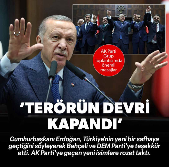 'Terörün, silahın, şiddetin devri kapandı'