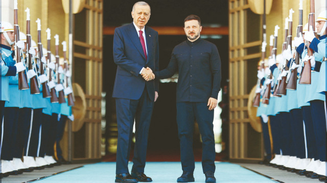 Cumhurbaşkanı Recep Tayyip Erdoğan - Ukrayna Devlet Başkanı Volodimir Zelenski