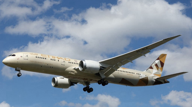 Un Boeing 787-9 Dreamliner d'Etihad Airways.