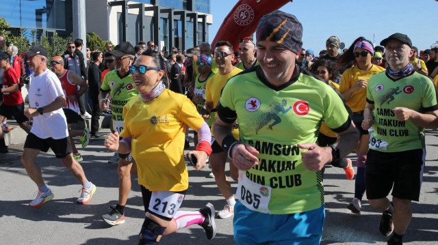 Koşuya birçok ilden sporcular katıldı.