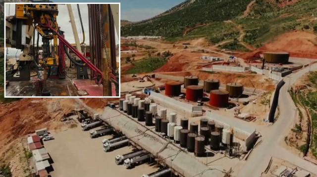Gabar'da tarihi anlar yaşanırken ilk keşif kuyusundan numune alındı.