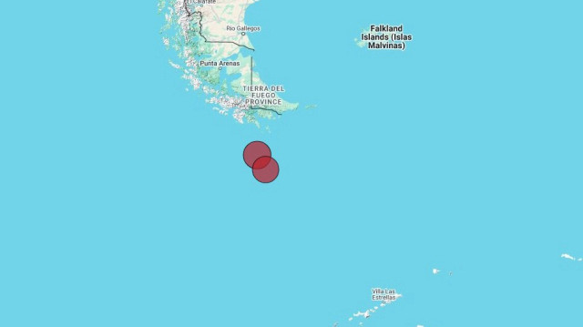 Tremblement de terre majeur de magnitude 7,4 - 219 km au sud d'Ushuaia, Argentine, le vendredi 2 mai 2025 à 09:58 am (GMT -3) et autre tremblement de terre majeur de magnitude 7,1 - Passage de Drake le vendredi 2 mai 2025 à 01:09 pm.
