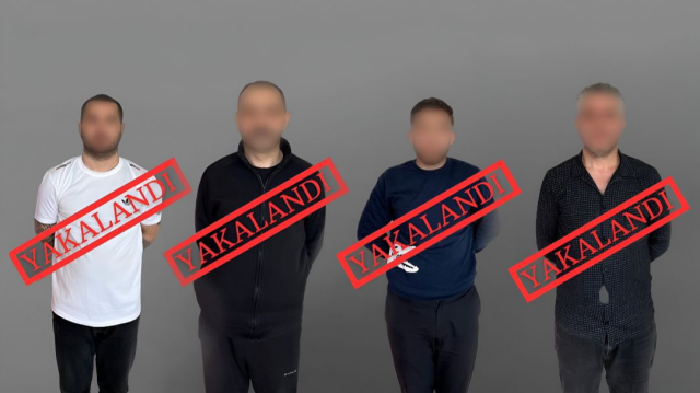 Kırmızı Bültenle uluslararası seviyede aranan F.B., S.D., M.T. ve E.Ö. isimli şahıslar Gürcistan'da yakalandı