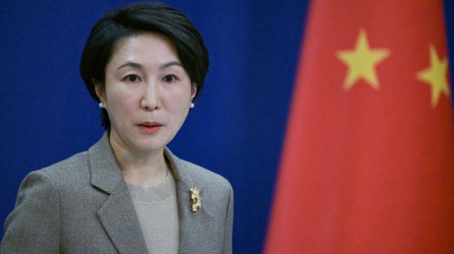 La porte-parole du ministère chinois des affaires étrangères, Mao Ning, s'exprime lors d'une conférence de presse au ministère des affaires étrangères à Pékin, le 15 janvier 2024.