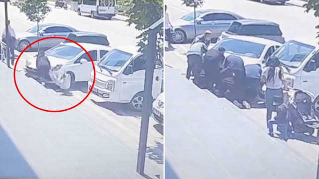 Otomobili park ederken sürücünün fren yerine gaza basması sonucu genç kız aracın altında kaldı.