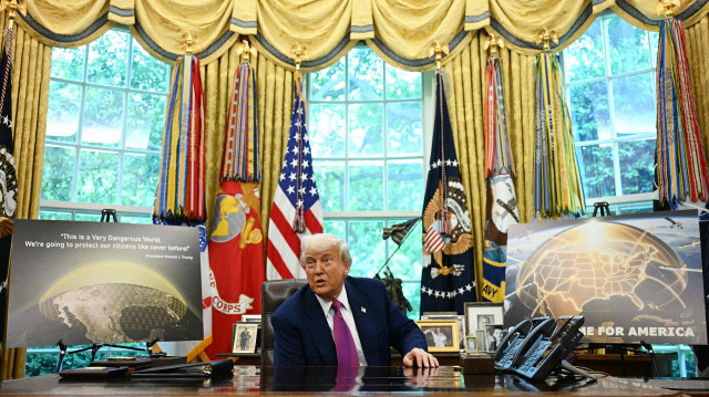 Trump, Altın Kubbe sistemi ile hipersonik türü olanları da dahil füzelerin havada imha edileceğini söyledi.