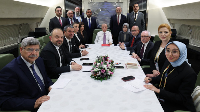 Cumhurbaşkanı Erdoğan, Macaristan dönüşü gazetecilerin sorularını yanıtladı.