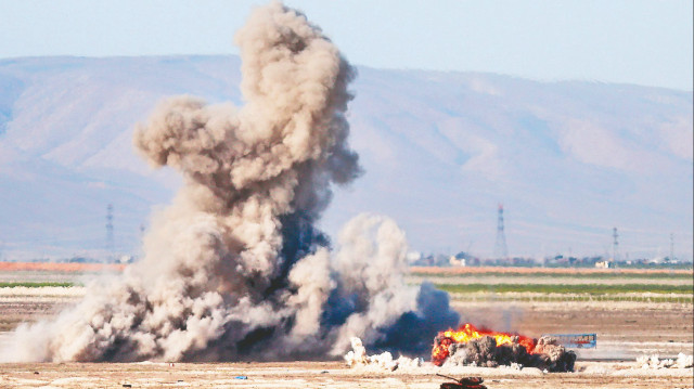 Tatbikata katılan helikopter ve uçaklar tarafından, atış sahasında belirlenen görevler icra edildi.