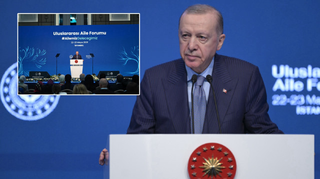 Cumhurbaşkanı Recep Tayyip Erdoğan İstanbul'da Uluslararası Aile Forumu'nda.